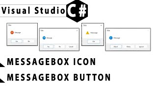 C MessageBox Icon MessageBox Button Preview [upl. by Thalassa309]