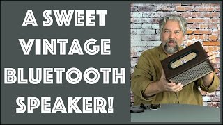 Tewell RetroRock Vintage Style Bluetooth Speaker  REVIEW [upl. by Tristis915]