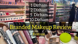 1 Dirham Branded Makeup Honest Review  Ajman Festival  Fake or Real [upl. by Latrina]