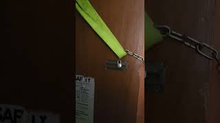 Residential door chain latch [upl. by Irtimd]