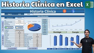 Historia Clínica completa en Excel  R24  Dieta  Composición corporal  Necesidades energéticas [upl. by Fernandes377]