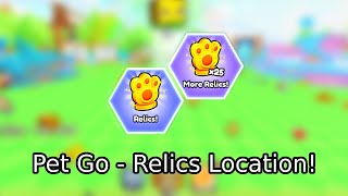 Pets GO  Relics locations [upl. by Eirolav]