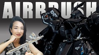 Airbrush Basics 03 How to Airbrush Paint Gunpla [upl. by Kermy]