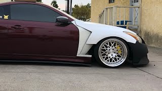 G35 to G37 front end conversion  part 2 custom fenders [upl. by Onabru]