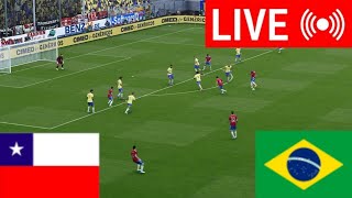 🔴CHILE vs BRASIL EN VIVO  ELIMINATORIAS PES 21 Video Simulation And Live Score [upl. by Yenittirb]