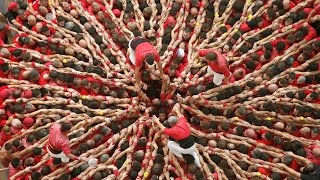 Human towers  Tarragona Spain [upl. by Iey]