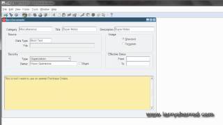 Document Catalog Oracle Applications Training [upl. by Ennirac]
