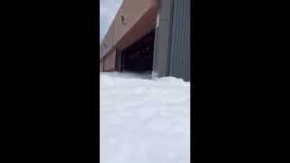 Foam Fire Extinguisher Goes Off In Airplane Hanger [upl. by Missak]