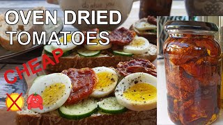 Oven dried tomatoes alternative to sun dried Roasted tomatoes 2020 gingerlim [upl. by Amargo605]