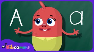 Letter A Song  THE KIBOOMERS Preschool Phonics Sounds  Uppercase amp Lowercase Letters [upl. by Roehm]