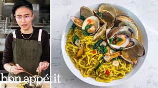 How To Make Drunken Noodles amp Clams  From The Test Kitchen  Bon Appétit [upl. by Ari]