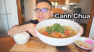 Hôm nay mình nấu và ăn CANH CHUA MUKBANG [upl. by Eissej]