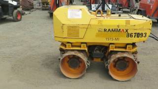 lot 21 2012 Rammax 1515 MI33 Trench Roller with Remote [upl. by Innig]