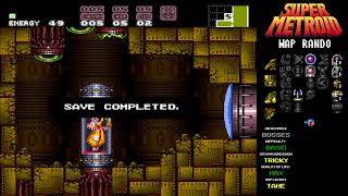 Seed 035 Super Metroid Map Rando BasicTrickyBosses [upl. by Aniled]