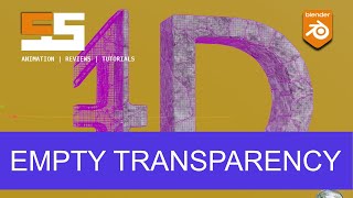 Control Transparency with an Empty  Blender Tutorial [upl. by Lacram990]