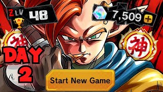 Getting Our FIRST ZENKAI On Day 2  Starting A FREE TO PLAY Account in Dragon Ball Legends Day 2 [upl. by Noj]