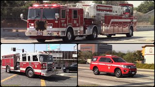 NEW San Bernardino Co KME Medic Truck 224  ME 224 Reserve Company 221 amp BC 123 Responding [upl. by Caryn]