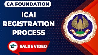 ICAI Registration Process  CA Foundation Nov 23 Registration Full Process  How To Register CA Fond [upl. by Jerrilee]