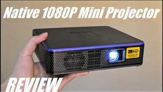 REVIEW AAXA M7 1080P Full HD Native Resolution Portable DLP Projector [upl. by Anilef287]