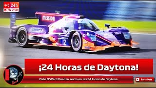 Pato OWard finaliza sexto en las 24 Horas de Daytona Porsche gana [upl. by Enrev529]