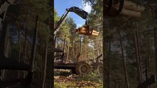 Agility and precision Technology forwarder 1510Gforest harvester forward viralvideo lumberjack [upl. by Yelda352]