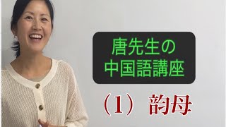 唐先生の中国語講座１ （中国語の母音） [upl. by Pattison901]