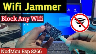 Make Wifi Jammer Using NodeMcu How To Make Wifi Jammer With esp8266 arduinoproject [upl. by Adahsar806]