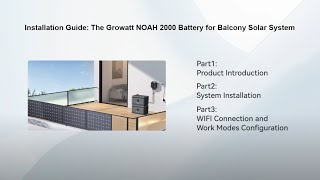 Installation Guide The Growatt NOAH 2000 Battery for Balcony Solar System [upl. by Bently]