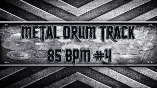 Slow Extreme Metal Drum Track 85 BPM HQHD [upl. by Rosemari]