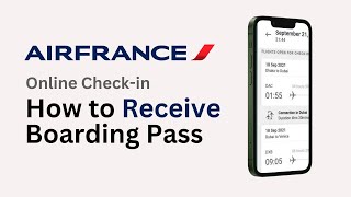 How to Get Online Boarding Pass for Air France 2024  Print amp Download Documents for Check in [upl. by Ylim]