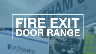 Lathams Steel Security Doors Fire Exit Door Range  Promo Video [upl. by Ahtabat]