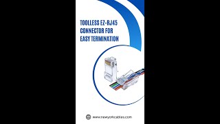 Termination Cat6 With EZ RJ45 Toolless Connector  Wiring Standards  Networking Key Points [upl. by Peonir]