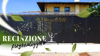 Recinzione in lamiera per il tuo giardino La tua privacy è assicurata [upl. by Inohs]