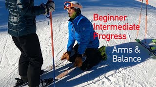 BeginnerIntermediate Ski Lesson Progress with Kelly [upl. by Jew]