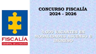 concurso FISCALIA 2024  2025  2026 [upl. by Hardy]