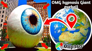 😱Omg hypnosis Giant eyeball 😯📌Gio At The End 📍video earth trending map360 [upl. by Nims]