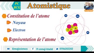 Atome et ses constituants cours et exemples [upl. by Salaidh]