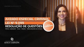 CEBRASPE  2023 – PGEPA – Procurador do Estado  Juizado Especial Criminal – Lei nº 9099 [upl. by Punak181]