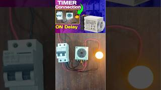 ON Delay Timer Connection with 220 VAC Load ondelaytimer shorts timerconnection [upl. by Aggri]