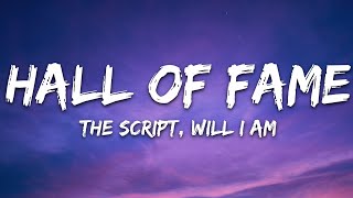 The Script  Hall Of Fame Lyrics ft william [upl. by Auoh699]