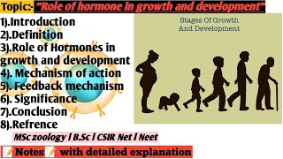 Role of hormone in growth and development  Role of Hormone in growthRole of Hormone in devlopment [upl. by Azalea]