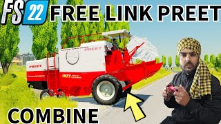 farming simulator 22 Indian mod challenge Hindi Preet combine 987 download link free [upl. by Ahsiam138]