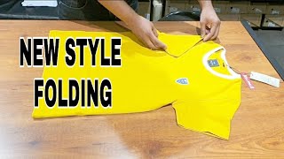 How To Fold T shirt  T shirt folding tricks  Organization tips to Save Space [upl. by Adel958]