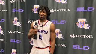 Junior guard Chase Forte discusses his statsheet stuffing game against UIW [upl. by Oeram]