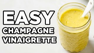 Easy Champagne Vinaigrette  Vinaigrette Dressing by MOMables [upl. by Eiser]