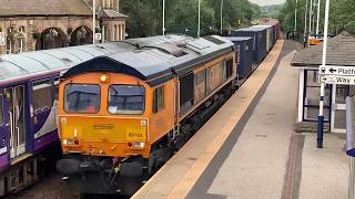 GBRf 66784 At Mexborough STY From Doncaster Iport GBRf To Southampton W Docks GBRf [upl. by Tawney832]