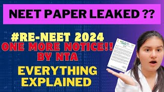 Re  Neet 2024 possible neet 2024 leaked  latest update by NTA [upl. by Cutlip430]