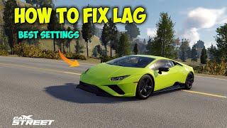 How to fix lag  Lagfree graphics settings  CarX Street [upl. by Arnelle470]