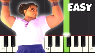 Disneys Encanto  Surface Pressure  EASY Piano Tutorial [upl. by Nairim770]