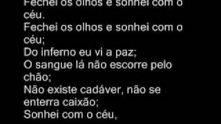 Facção Central Sonhei Com o Céu com letra [upl. by Yerahcaz]